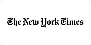 The New York Times logo in black, gothic-style font