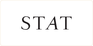 STAT logo in serif font